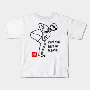 CAN YOU SHUT UP PLEASE (YOGA) Kids T-Shirt